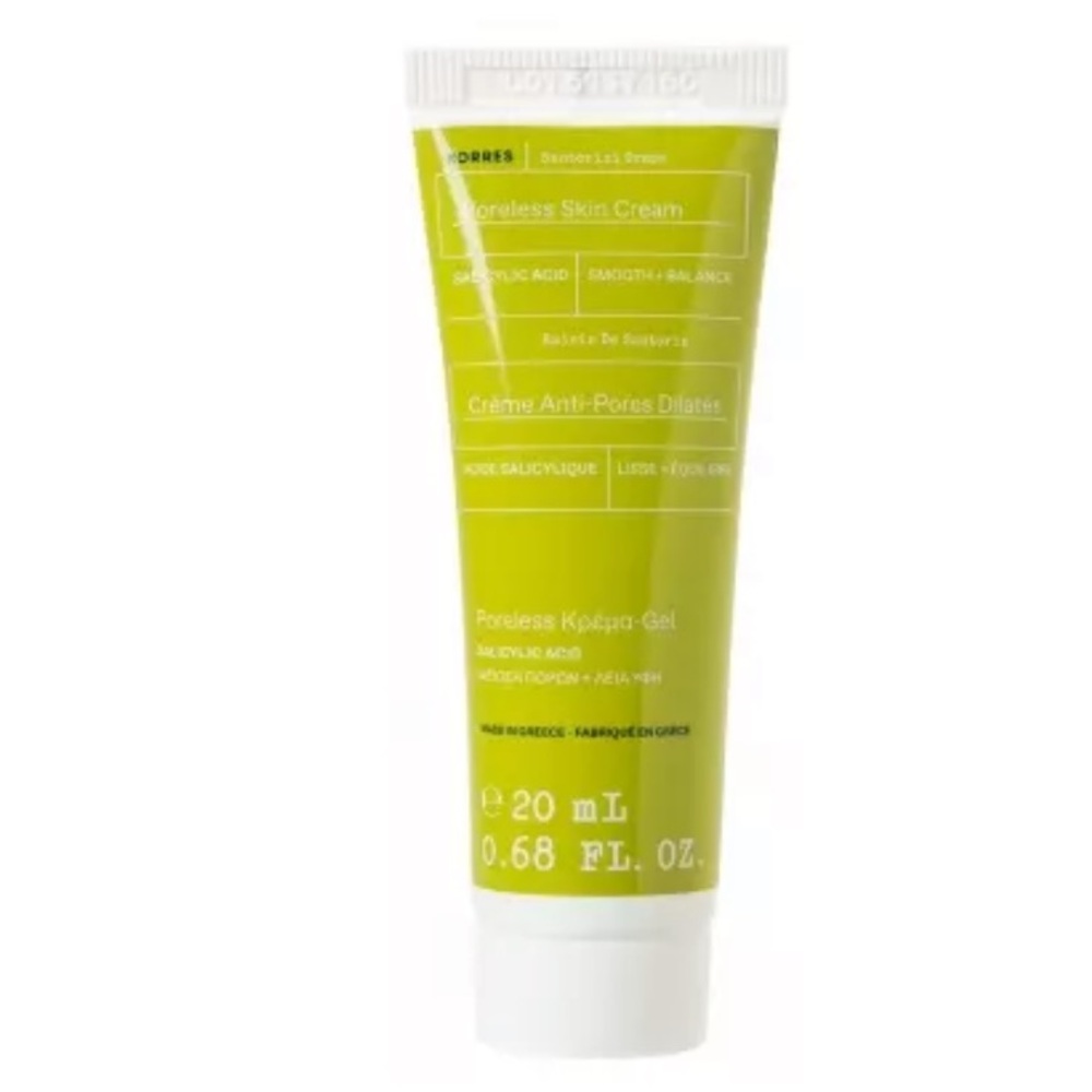 KORRES Santorini Grape Poreless Skin Cream 0.68oz Travel CLEAN BEAUTY SEALED